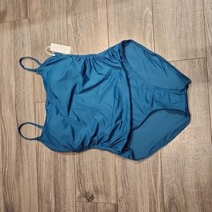 NWT Anne Cole Women's sz 16 One piece Swimsuit w/bra pads